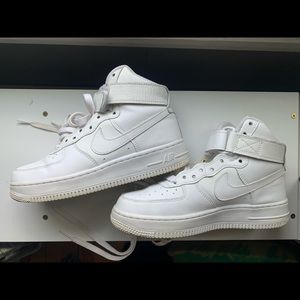 White High Top Air Force 1s